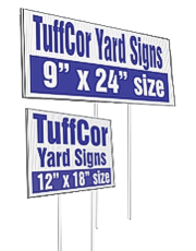 TuffCor Yard Signs half size